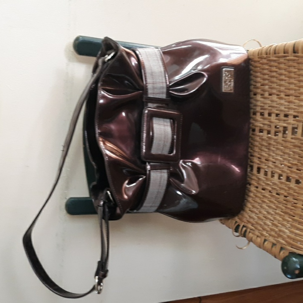 Beijo Couture handbag bronze pvc purse